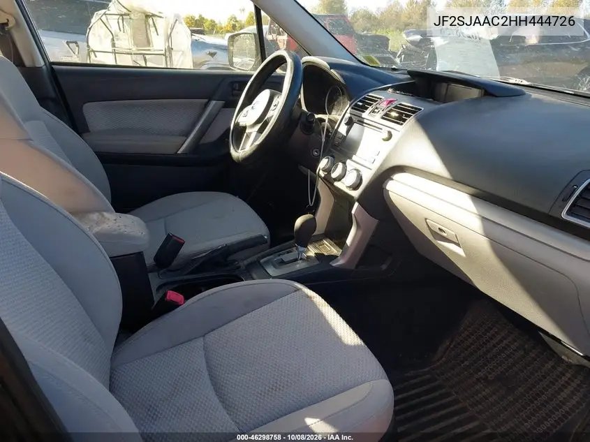2017 SUBARU FORESTER VIN JF2SJAAC2HH444726 — фото 5