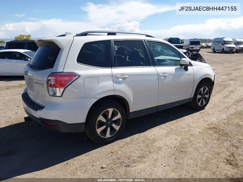 2017 SUBARU FORESTER VIN JF2SJAEC8HH447155 — фото 4