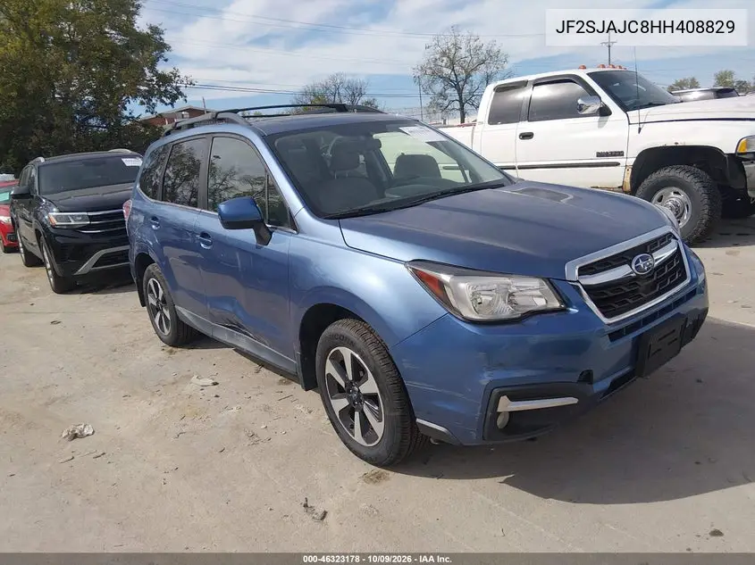 SUBARU FORESTER 2017, VIN JF2SJAJC8HH408829