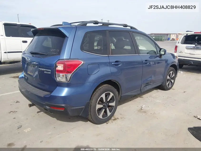 2017 SUBARU FORESTER VIN JF2SJAJC8HH408829 — фото 4