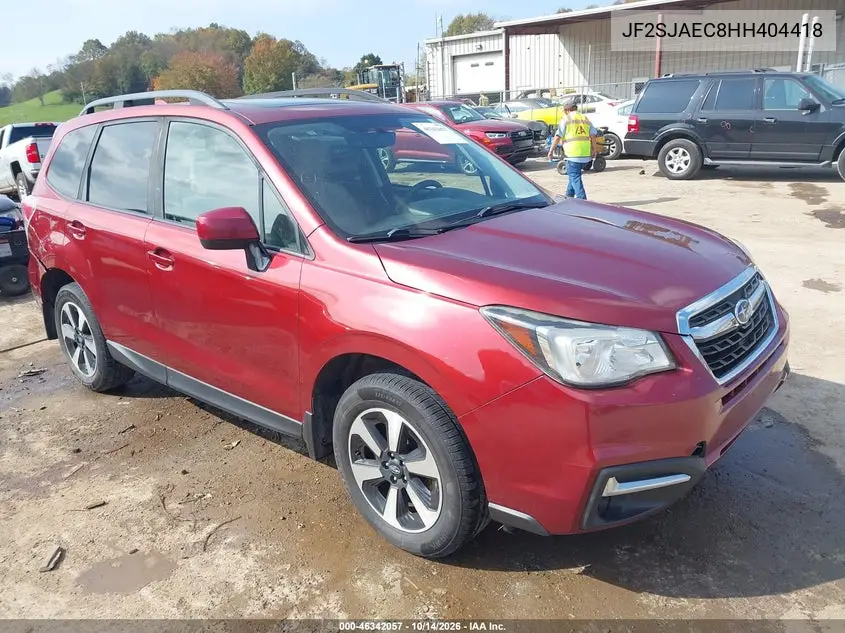SUBARU FORESTER 2017, VIN JF2SJAEC8HH404418