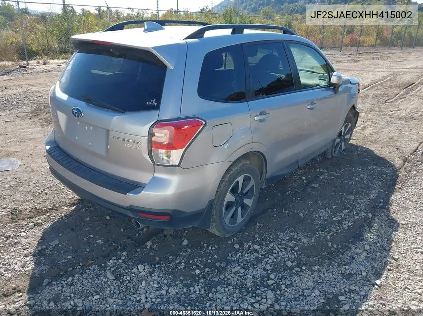 2017 SUBARU FORESTER VIN JF2SJAECXHH415002 — фото 4
