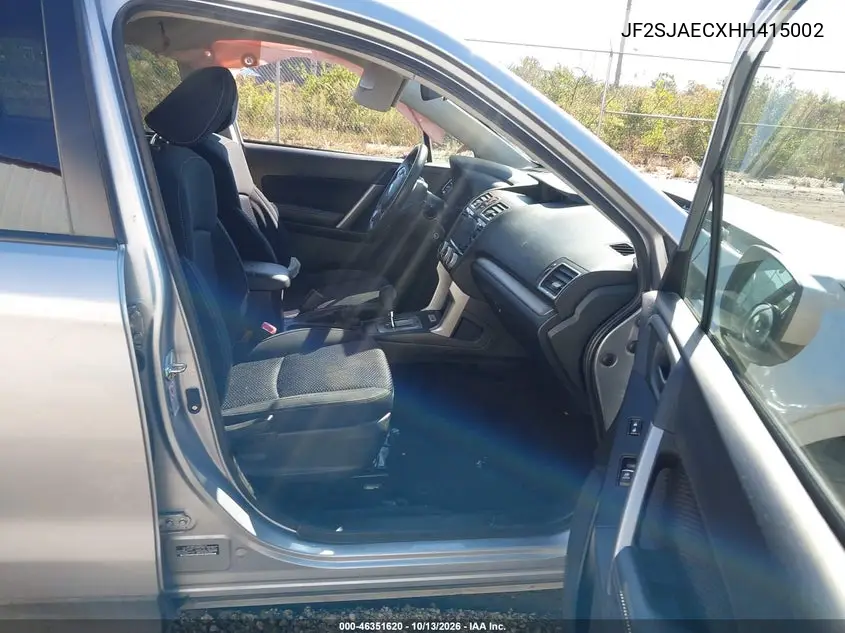 2017 SUBARU FORESTER VIN JF2SJAECXHH415002 — фото 5