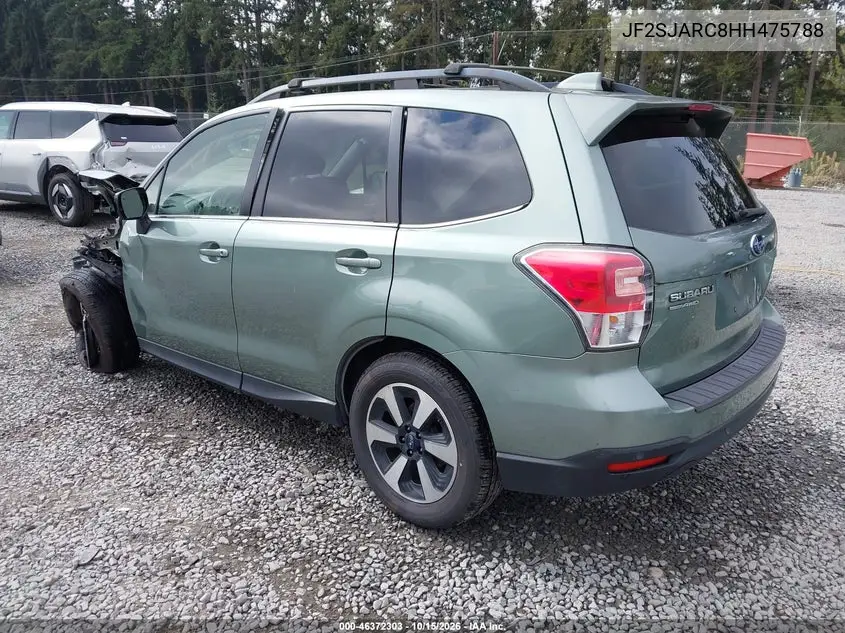 2017 SUBARU FORESTER VIN JF2SJARC8HH475788 — фото 3