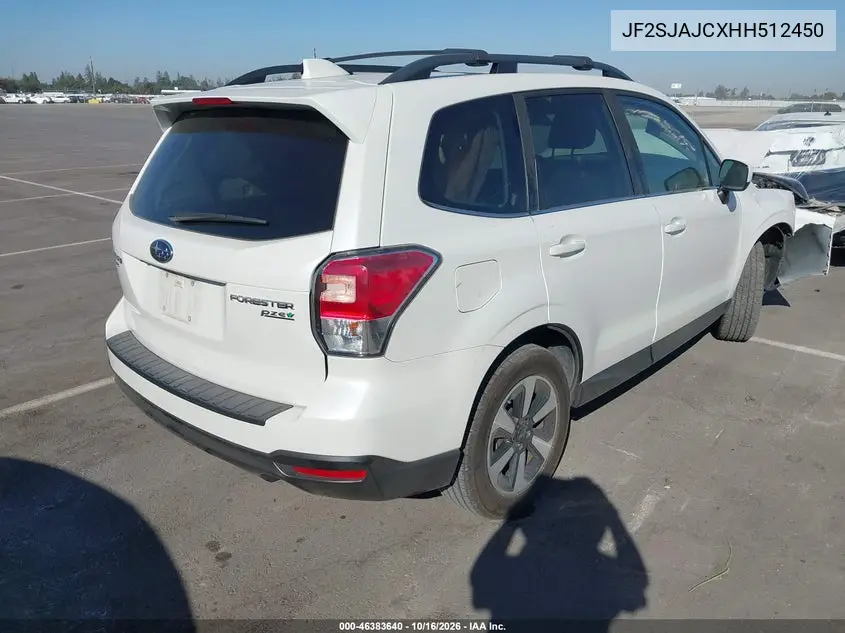 2017 SUBARU FORESTER VIN JF2SJAJCXHH512450 — фото 4