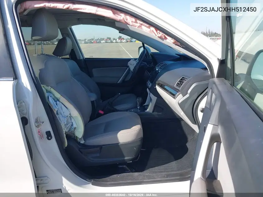 2017 SUBARU FORESTER VIN JF2SJAJCXHH512450 — фото 5