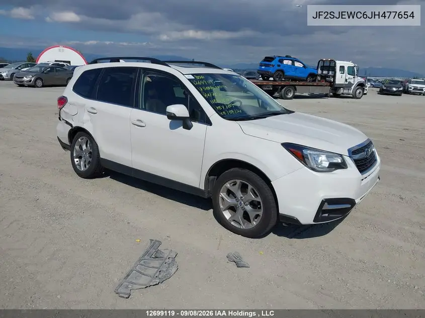 SUBARU FORESTER 2018, VIN JF2SJEWC6JH477654