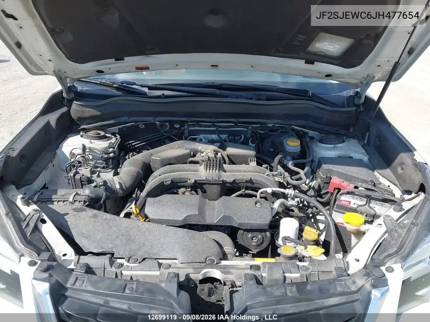 2018 SUBARU FORESTER VIN JF2SJEWC6JH477654 — фото 10