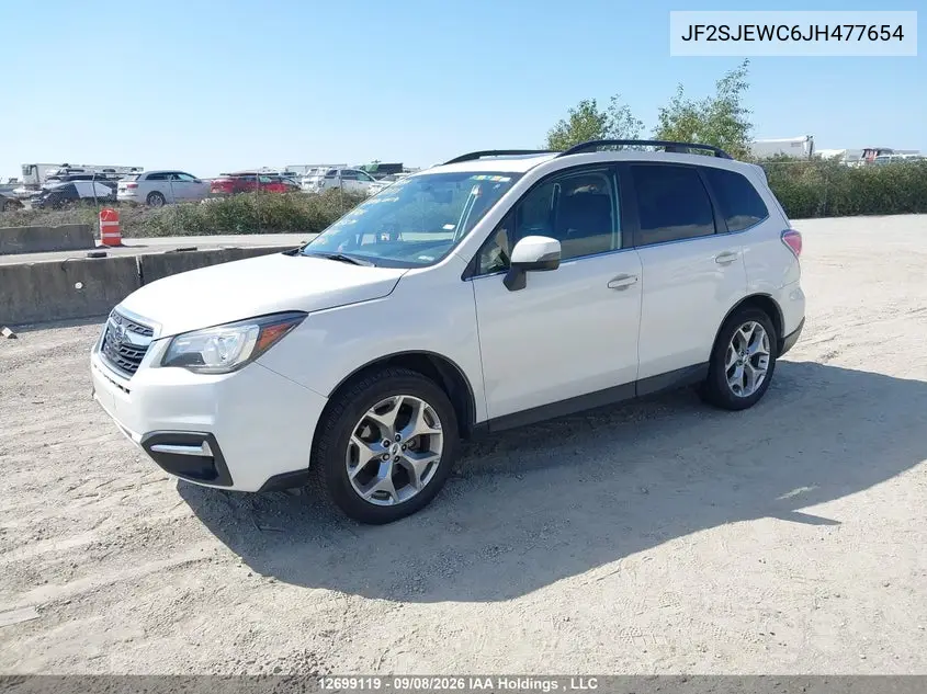 2018 SUBARU FORESTER VIN JF2SJEWC6JH477654 — фото 2