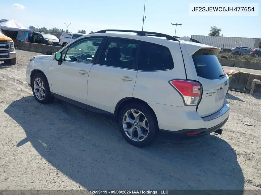 2018 SUBARU FORESTER VIN JF2SJEWC6JH477654 — фото 3