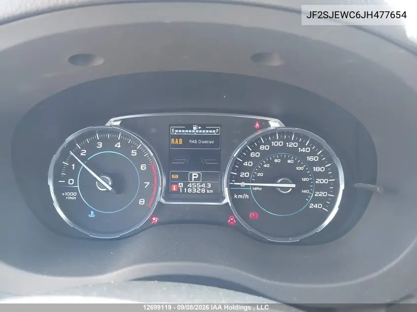2018 SUBARU FORESTER VIN JF2SJEWC6JH477654 — фото 7
