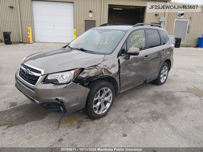 2018 SUBARU FORESTER VIN JF2SJEWC4JH463607 — фото 2