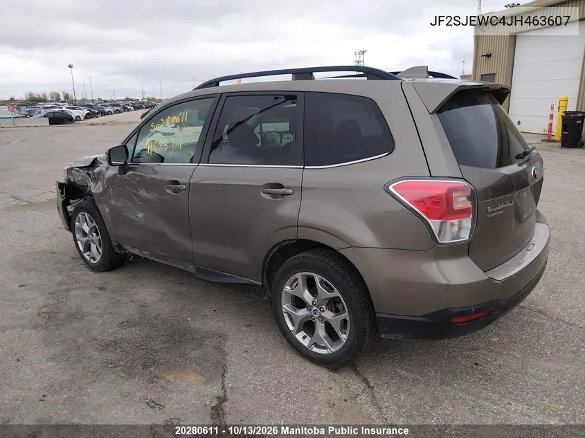 2018 SUBARU FORESTER VIN JF2SJEWC4JH463607 — фото 3