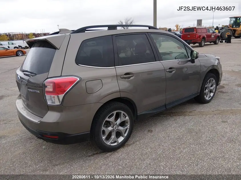 2018 SUBARU FORESTER VIN JF2SJEWC4JH463607 — фото 4