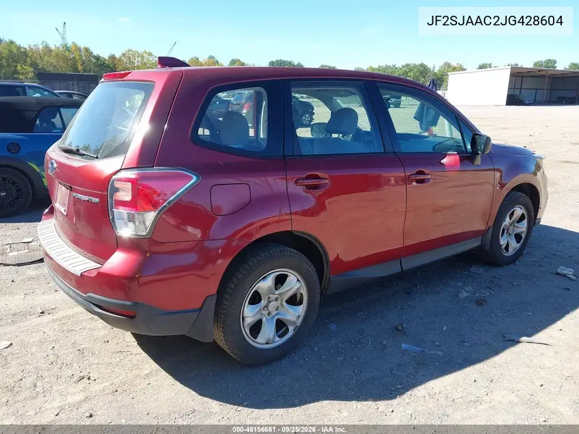 2018 SUBARU FORESTER VIN JF2SJAAC2JG428604 — фото 4
