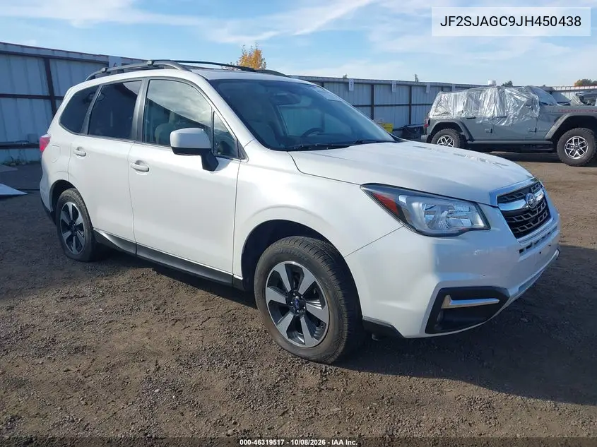 SUBARU FORESTER 2018, VIN JF2SJAGC9JH450438