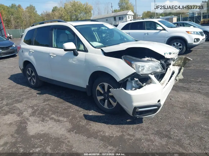 SUBARU FORESTER 2018, VIN JF2SJAEC4JH537733
