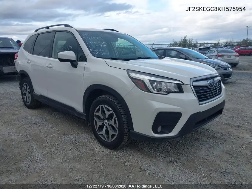 SUBARU FORESTER 2019, VIN JF2SKEGC8KH575954