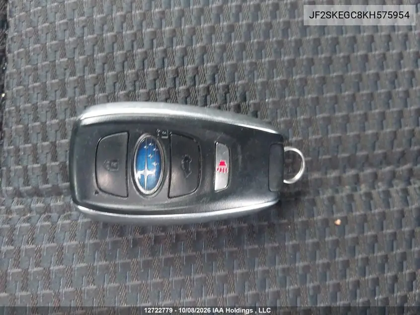 2019 SUBARU FORESTER VIN JF2SKEGC8KH575954 — фото 11
