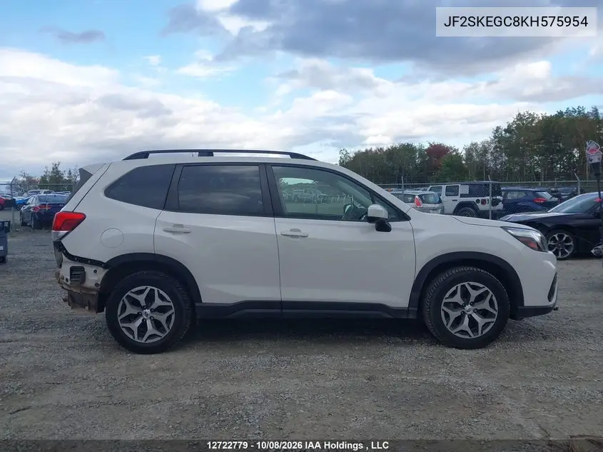 2019 SUBARU FORESTER VIN JF2SKEGC8KH575954 — фото 14