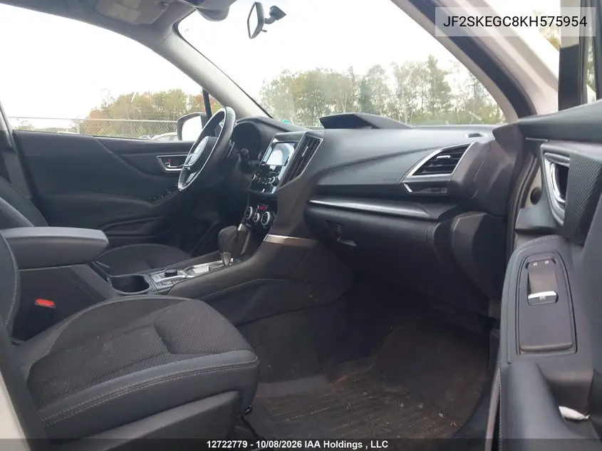 2019 SUBARU FORESTER VIN JF2SKEGC8KH575954 — фото 5