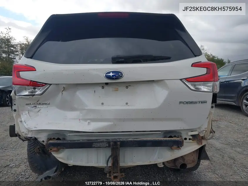 2019 SUBARU FORESTER VIN JF2SKEGC8KH575954 — фото 6