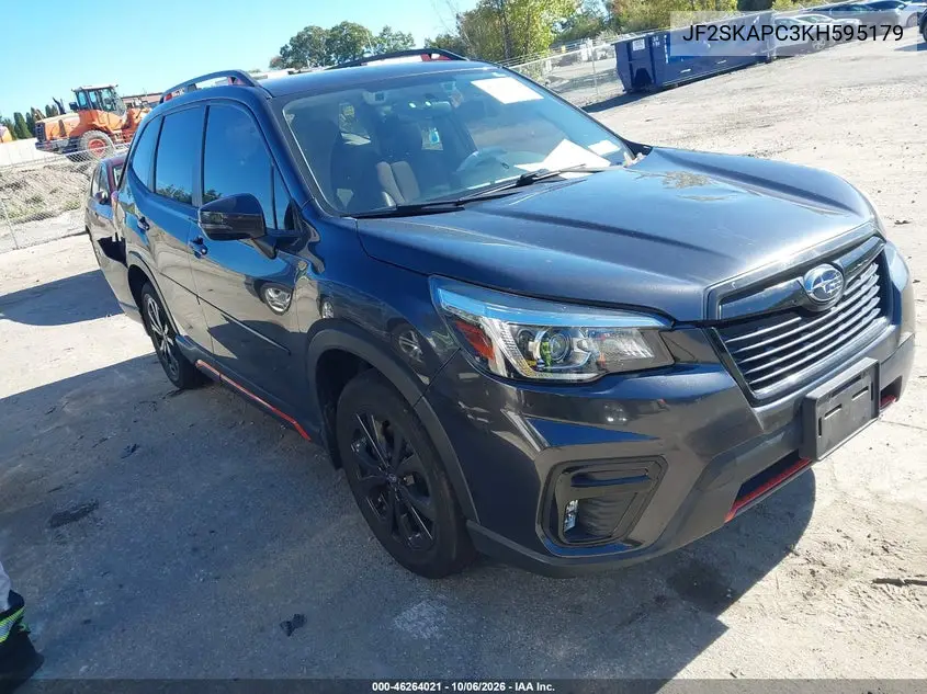 SUBARU FORESTER 2019, VIN JF2SKAPC3KH595179