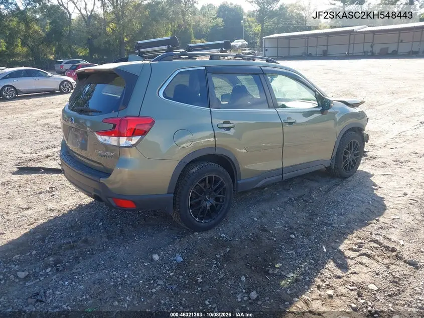 2019 SUBARU FORESTER VIN JF2SKASC2KH548443 — фото 4