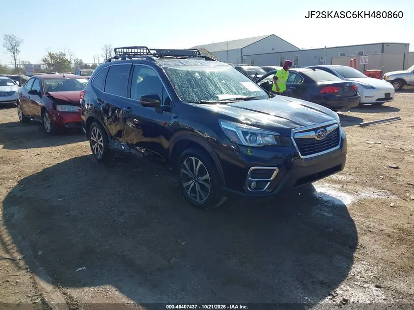 SUBARU FORESTER 2019, VIN JF2SKASC6KH480860