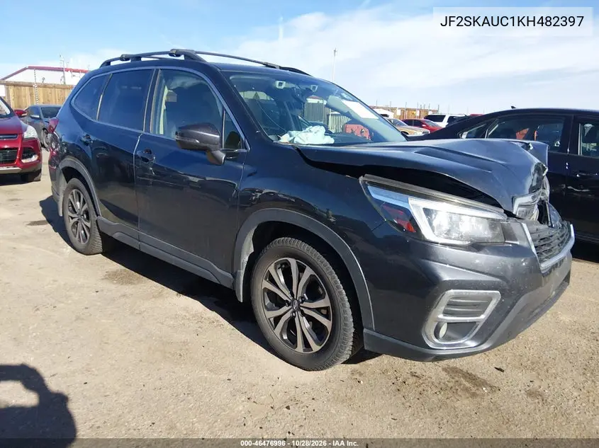 SUBARU FORESTER 2019, VIN JF2SKAUC1KH482397