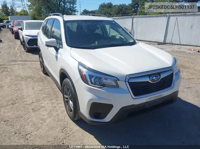 SUBARU FORESTER 2020, VIN JF2SKEDC5LH501137