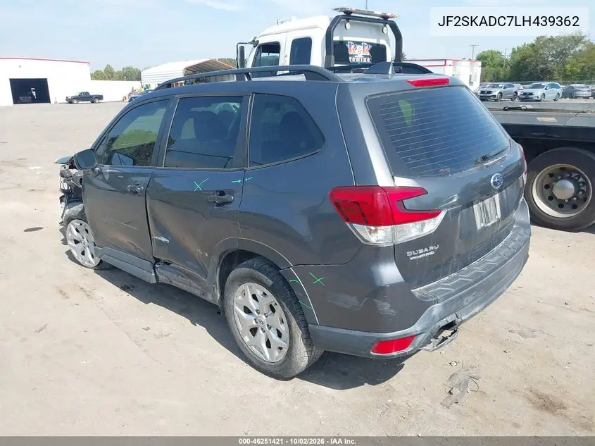 2020 SUBARU FORESTER VIN JF2SKADC7LH439362 — фото 3