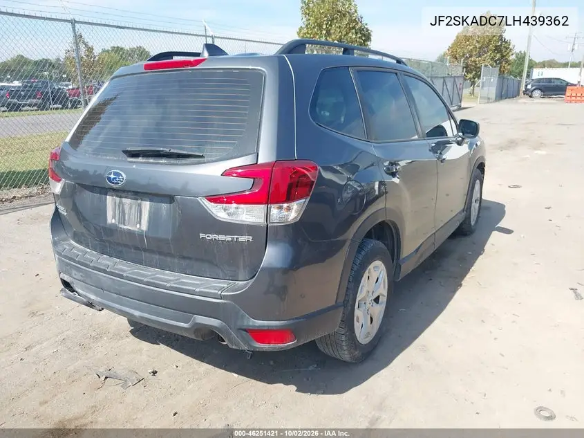 2020 SUBARU FORESTER VIN JF2SKADC7LH439362 — фото 4