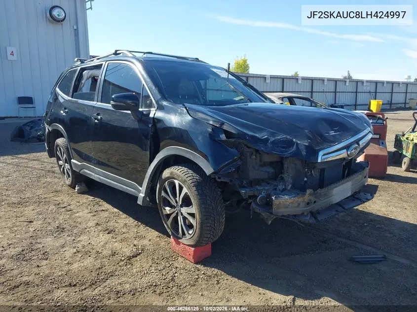SUBARU FORESTER 2020, VIN JF2SKAUC8LH424997