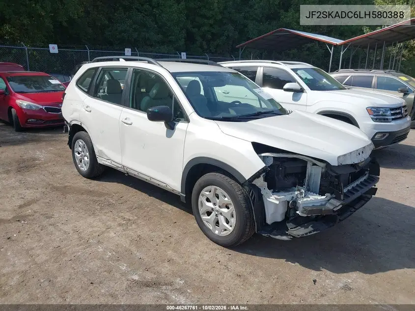 SUBARU FORESTER 2020, VIN JF2SKADC6LH580388