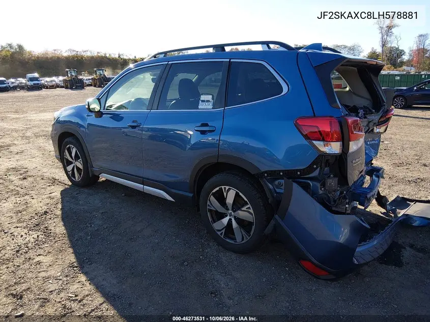 2020 SUBARU FORESTER VIN JF2SKAXC8LH578881 — фото 3