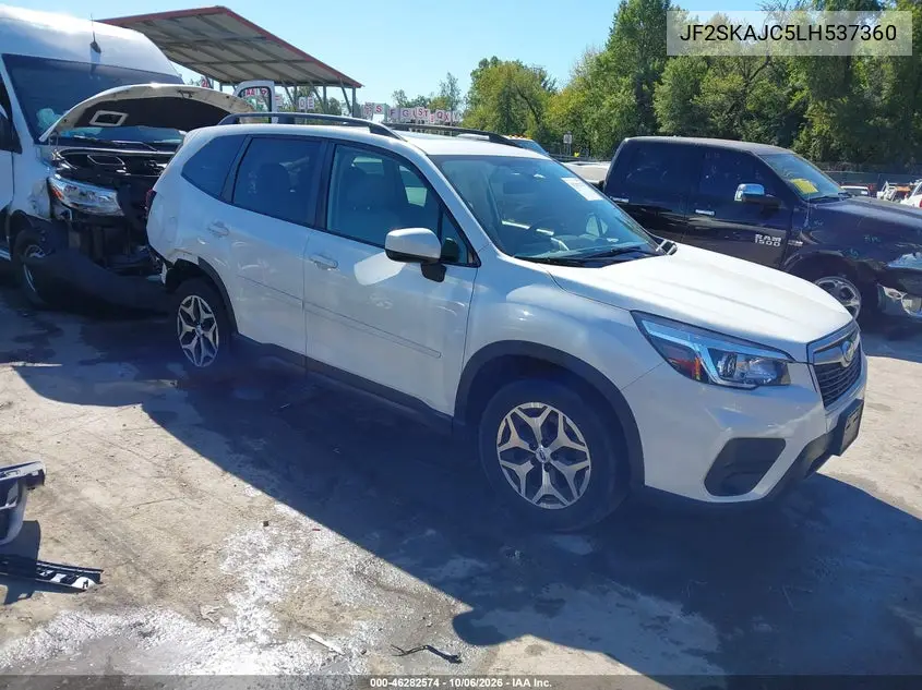 SUBARU FORESTER 2020, VIN JF2SKAJC5LH537360
