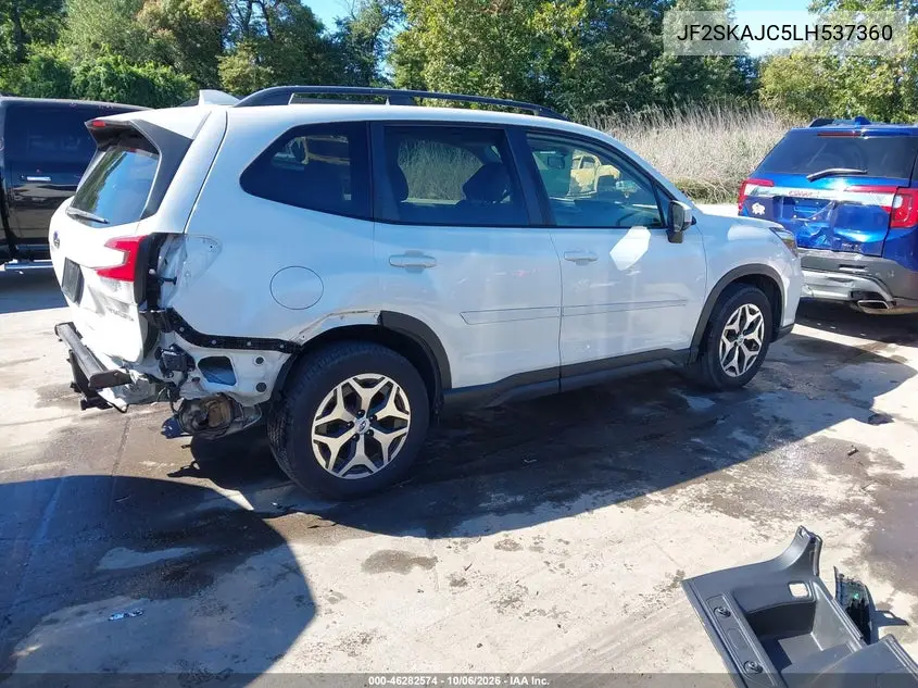 2020 SUBARU FORESTER VIN JF2SKAJC5LH537360 — фото 4