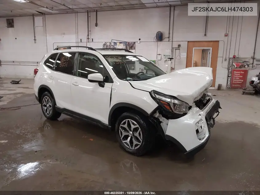 SUBARU FORESTER 2020, VIN JF2SKAJC6LH474303