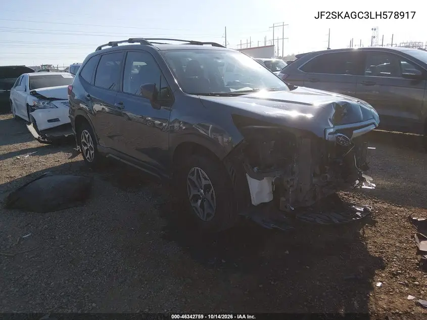 SUBARU FORESTER 2020, VIN JF2SKAGC3LH578917