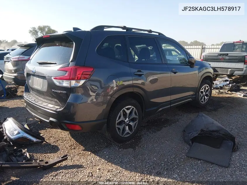 2020 SUBARU FORESTER VIN JF2SKAGC3LH578917 — фото 4