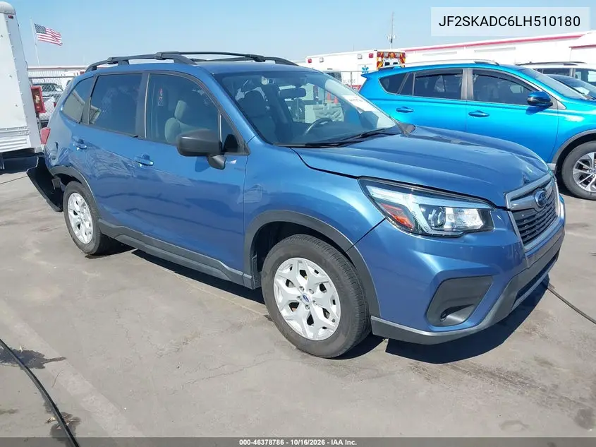 SUBARU FORESTER 2020, VIN JF2SKADC6LH510180