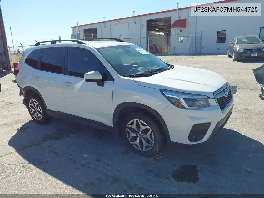 SUBARU FORESTER 2021, VIN JF2SKAFC7MH544725