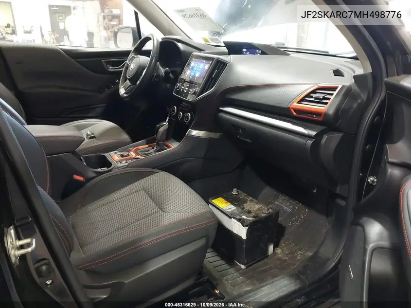 2021 SUBARU FORESTER VIN JF2SKARC7MH498776 — фото 5