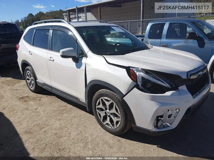 SUBARU FORESTER 2021, VIN JF2SKAFC8MH415117