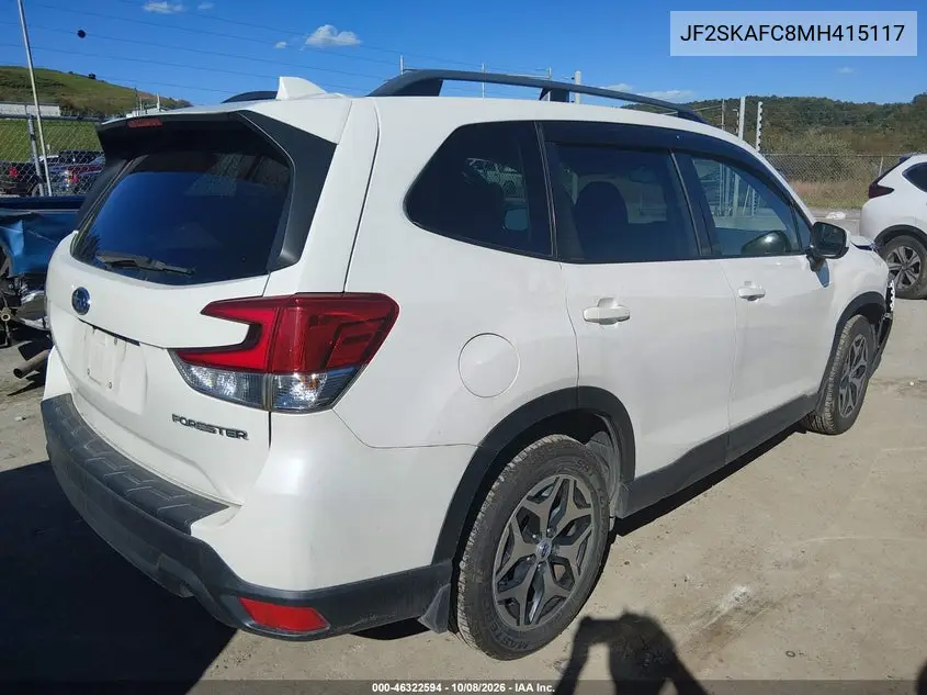 2021 SUBARU FORESTER VIN JF2SKAFC8MH415117 — фото 4
