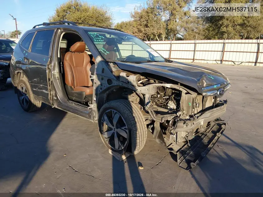 SUBARU FORESTER 2021, VIN JF2SKAXC2MH537115