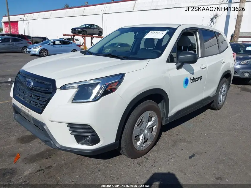 2022 SUBARU FORESTER VIN JF2SKAAC7NH413626 — фото 2