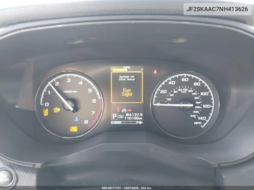 2022 SUBARU FORESTER VIN JF2SKAAC7NH413626 — фото 7