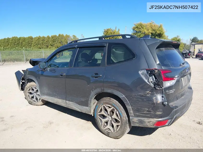2022 SUBARU FORESTER VIN JF2SKADC7NH507422 — фото 3